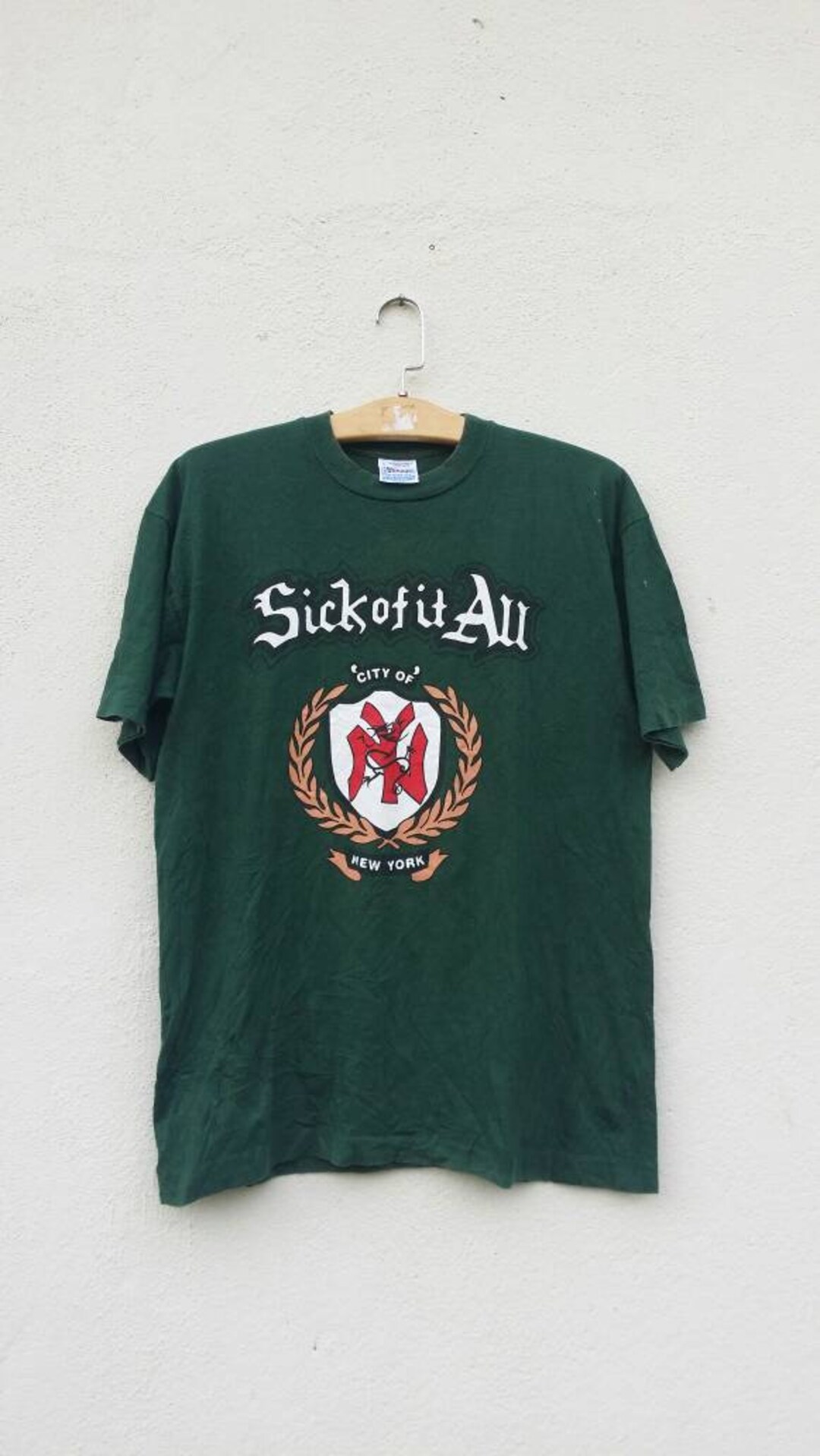 Vintage 90s Sick of It All Hardcore State of Mind Punk T Shirt - Etsy