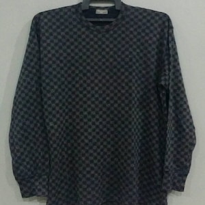 Comme des Garcons Homme Wool Long Sleeve T Shirt Japanese Top Fashion Designer Made in Japan