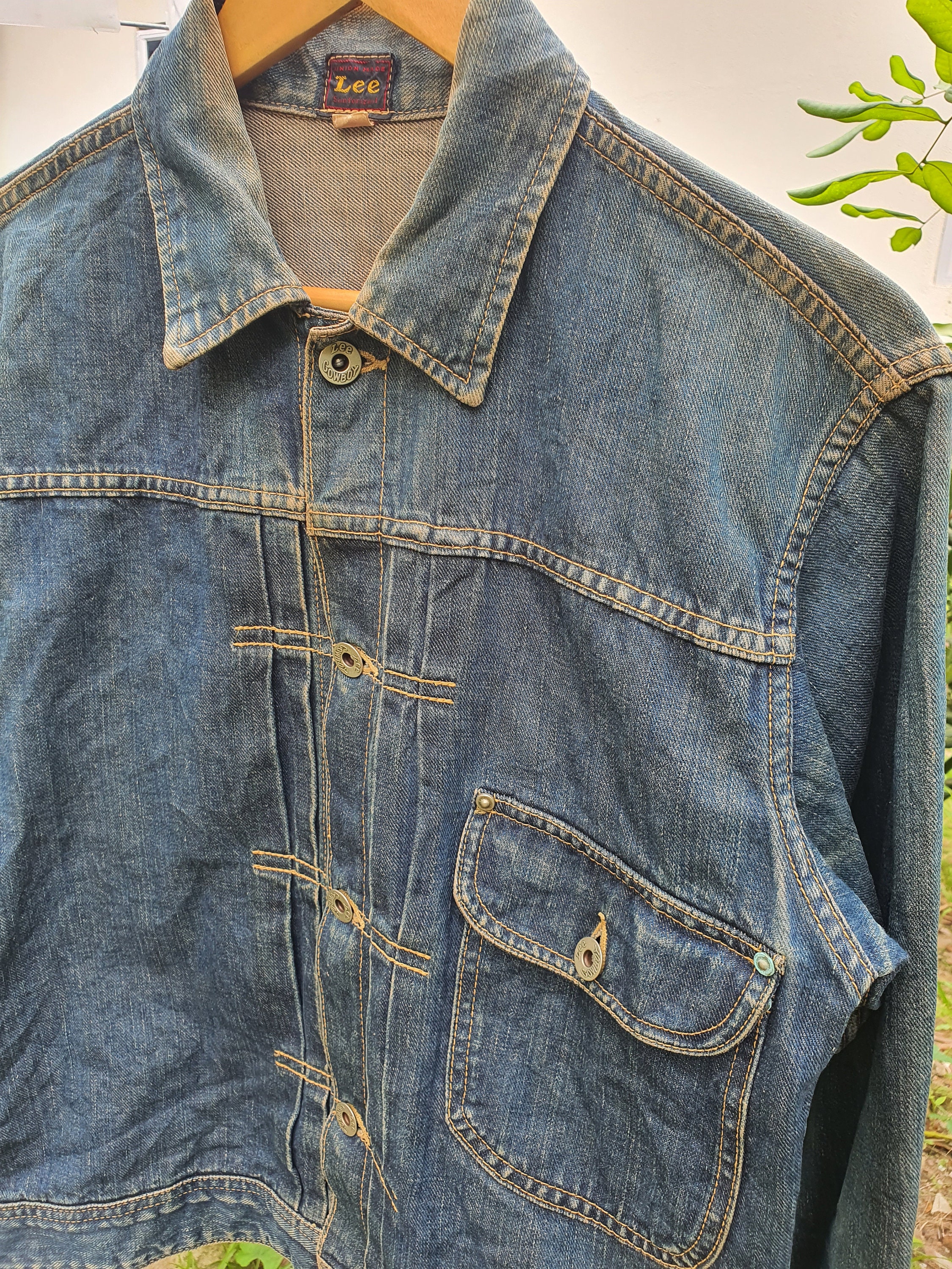 Vintage 40s WW2 LEE COWBOY Type 1 Selvedge Denim Jacket Vintage 40s WW2 LEE COWBOY Type 1 Selvedge Denim Jacket