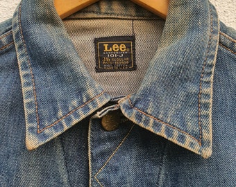Vintage 60s LEE RIDERS 101J Denim Jacket Sanforized Made in USA