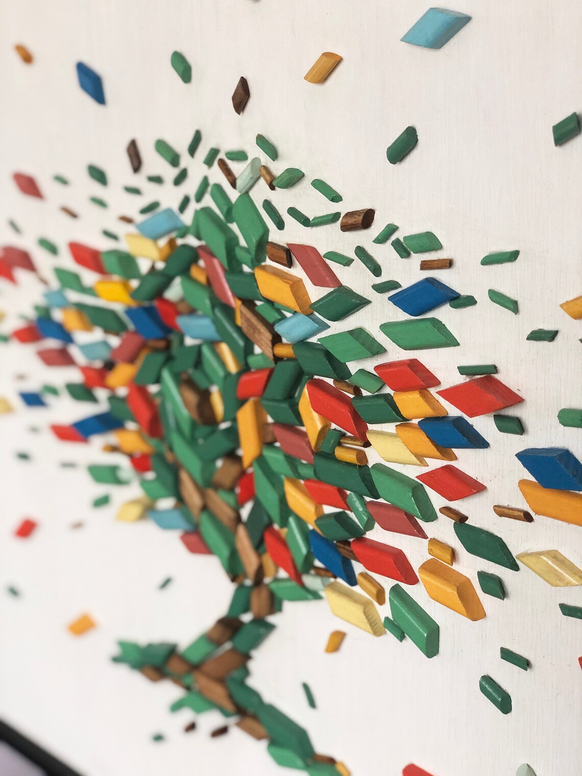 Wood Wall Art tree of Life 3d Wall Art Abstract Etsy