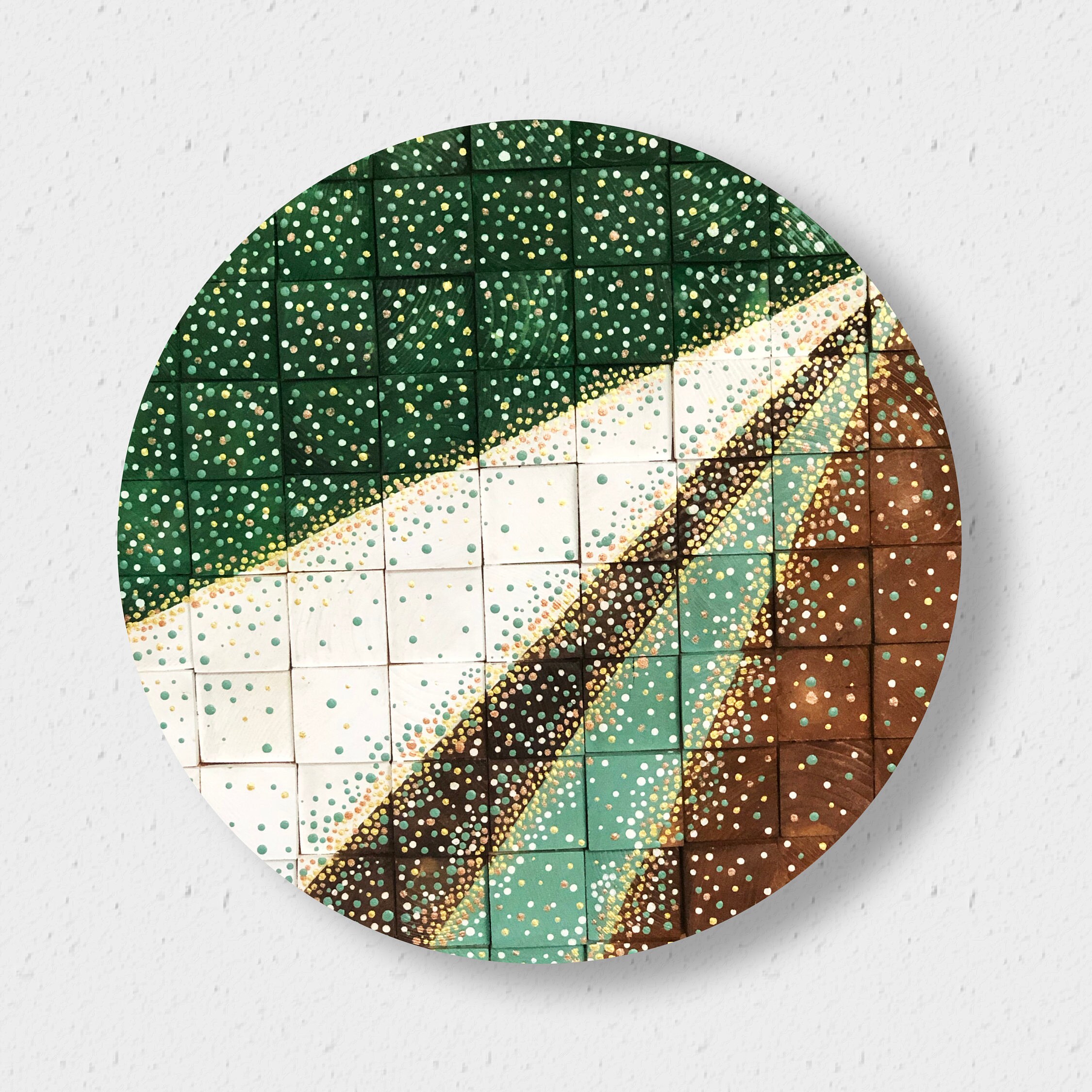 Wall sculpture Light ray Round wood wall art Etsy