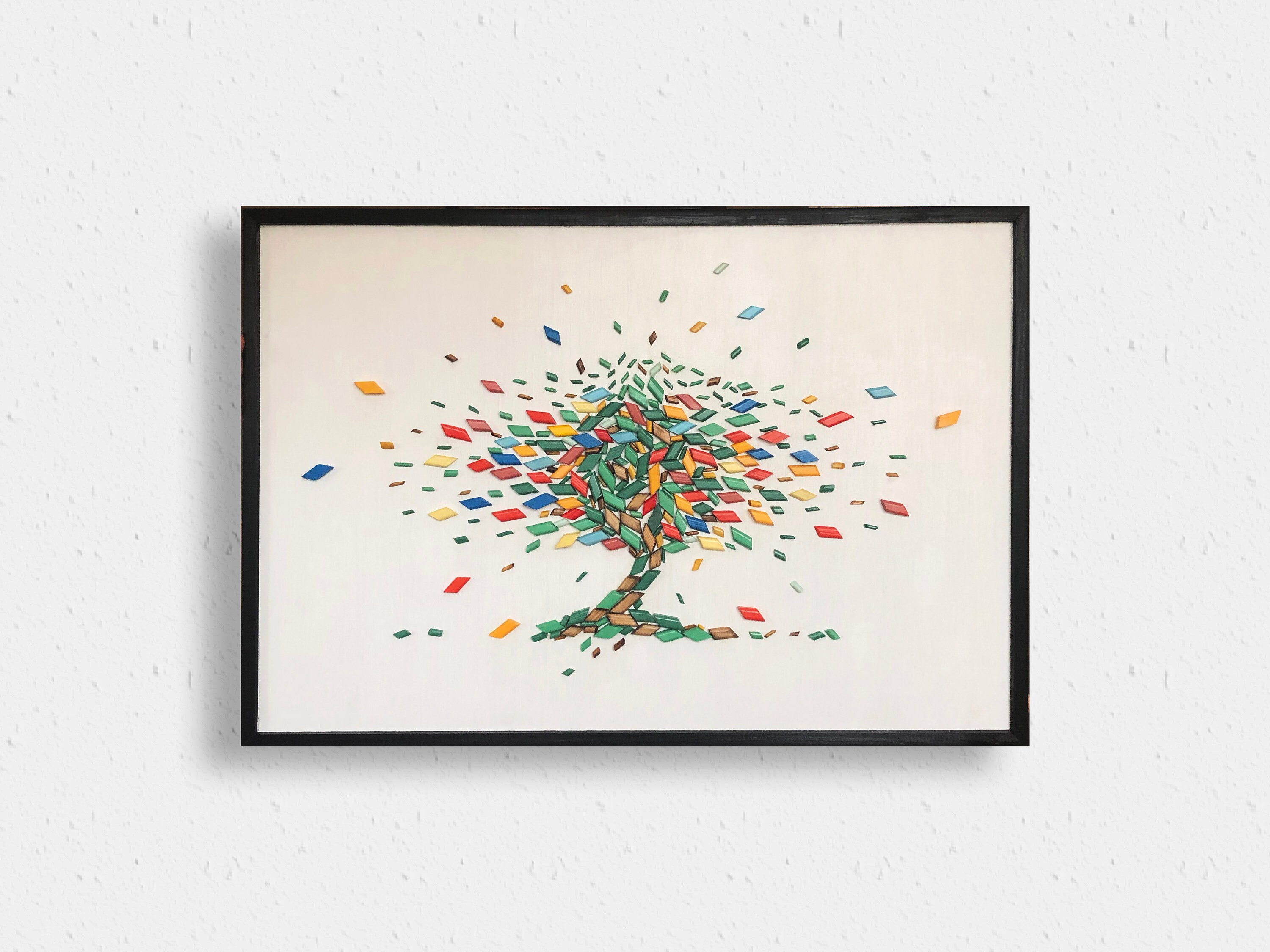 Wood Wall Art tree of Life 3d Wall Art Abstract Etsy