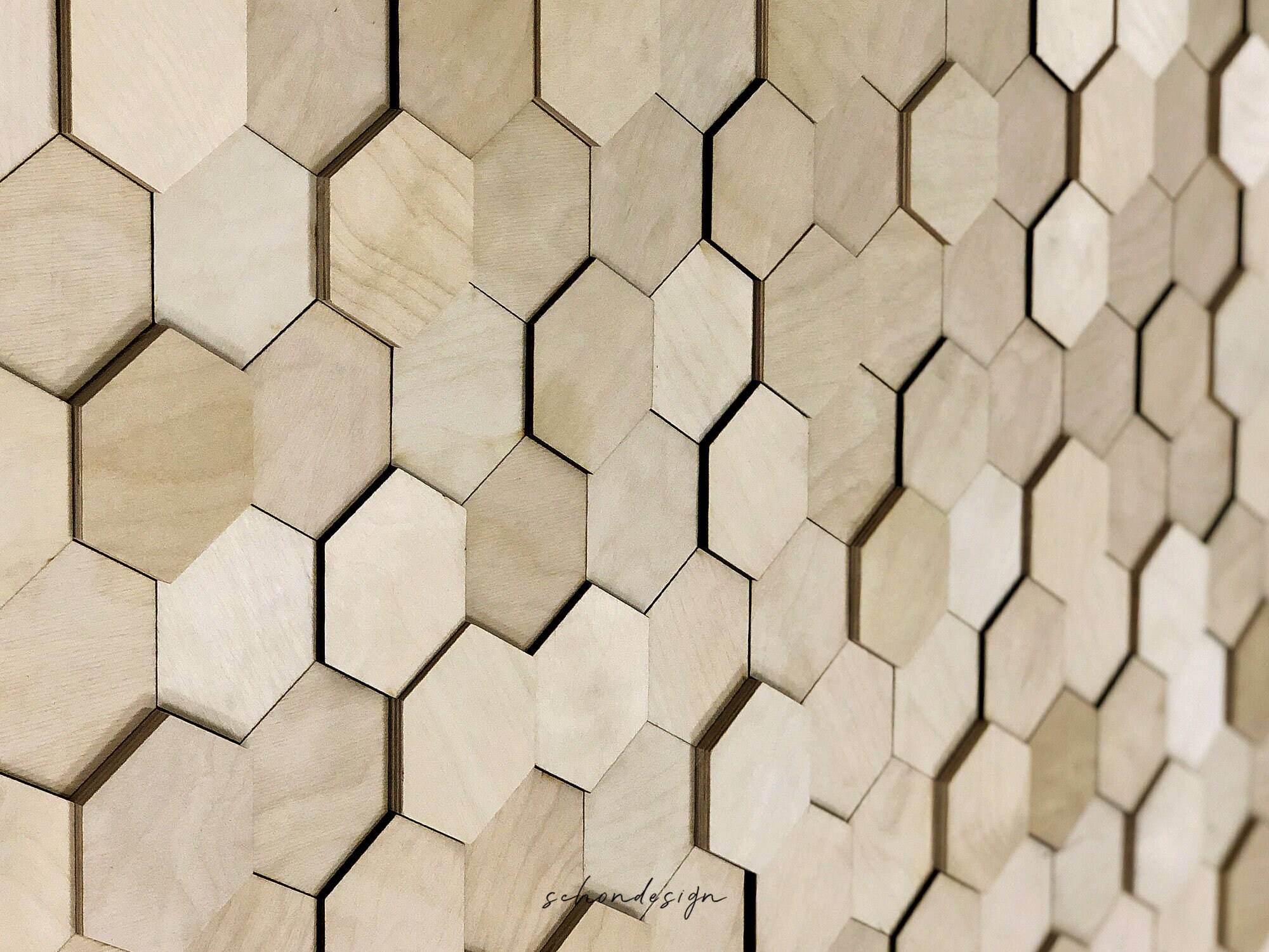 Large Hexagon wood wall art Rustic wall decor 3d wall art Etsy