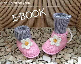 PDF Strickanleitung Babyschuhe Flower