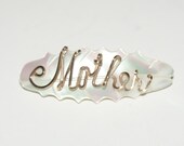 Mother Pin Vintage Mother of Pearl