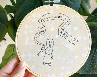 Embroidery Pattern: Funny Wall Art PDF