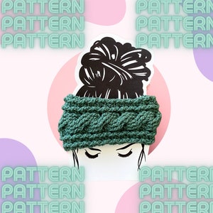 Crochet Pattern: Easy Step by Step  Cable Headband Pattern