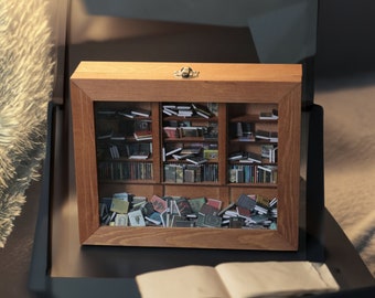 Anti-Anxiety Bookshelf Ornament Wooden Bookshelf Display Cabinet