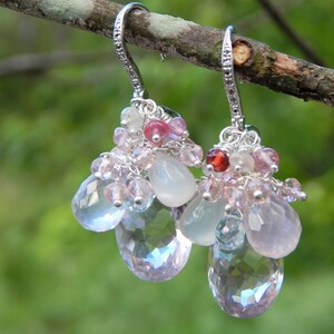 Over-the-top multi gemstone fiesta earring