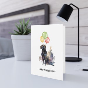 Labrador Birthday Card for dog lovers