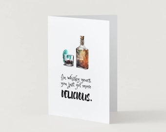 Whiskyliefhebberkaart | Geboren in 1986| Wenskaart | 40e verjaardag, echtgenoot, zoon, vriend, whisky