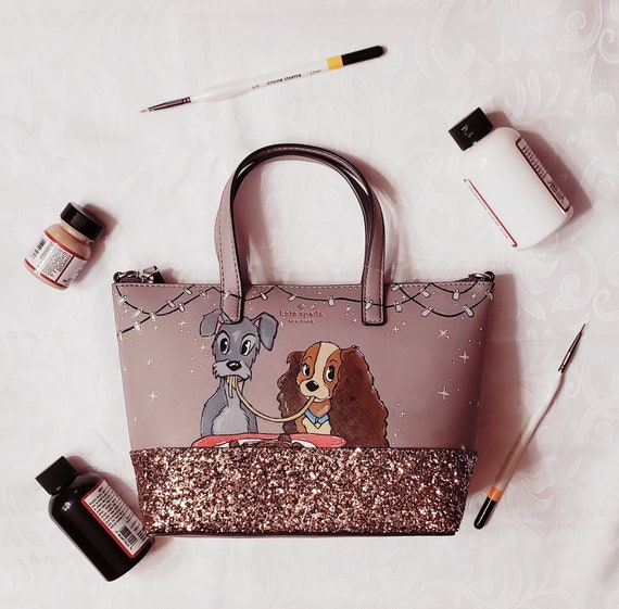Custom Hand Painted Lady and the Tramp Purse Kate Spade - Etsy