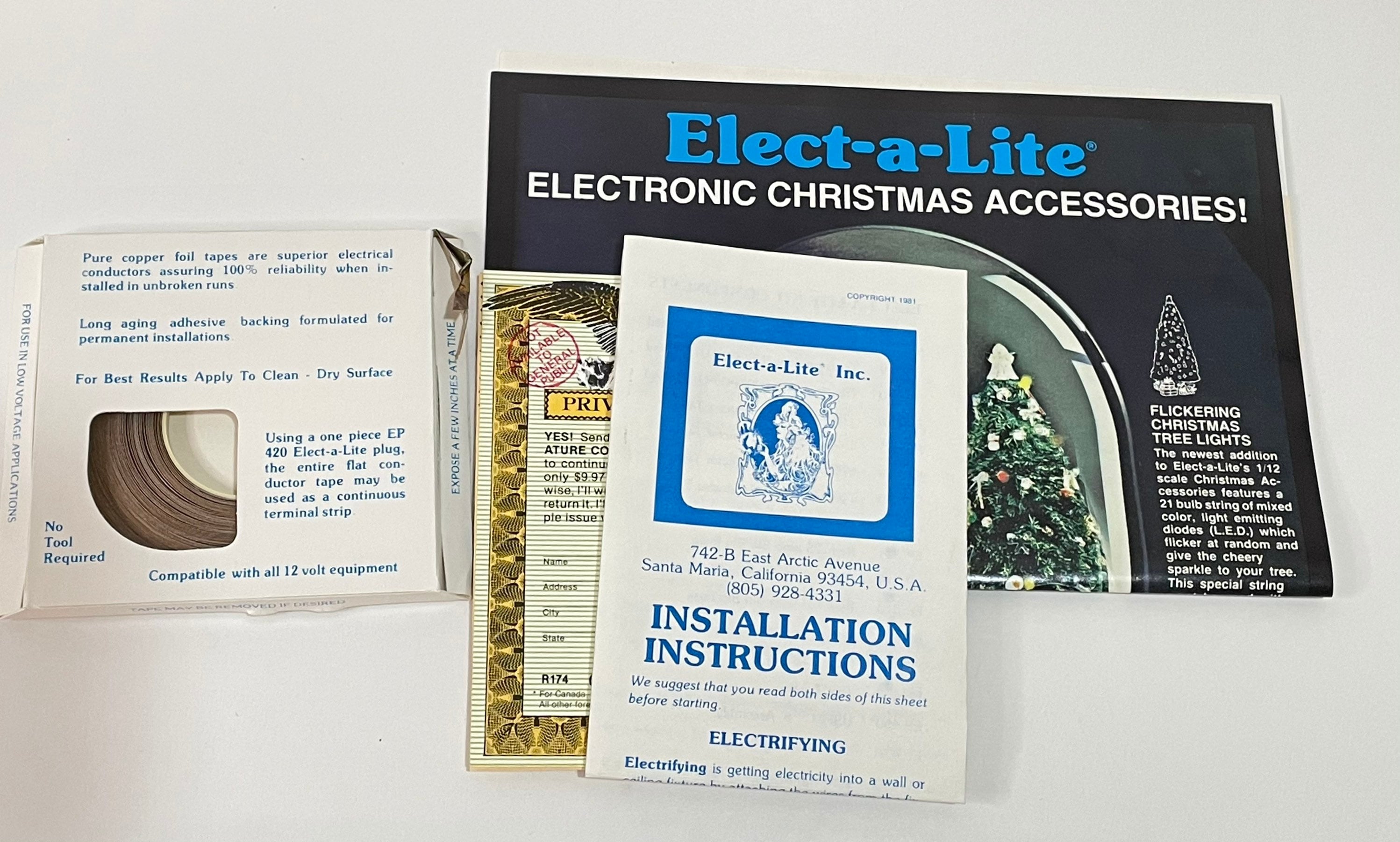 Vintage Electalite 12V Dollhouse Lighting Kit Model E120 Etsy