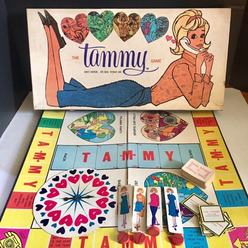 Rare Vintage 1963 Tammy Doll Board Game Ideal Toys Teenage Etsy
