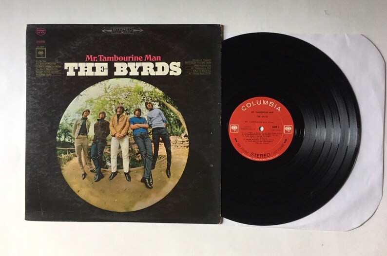 The Byrds Mr Tambourine Man Vintage Vinyl Record Etsy