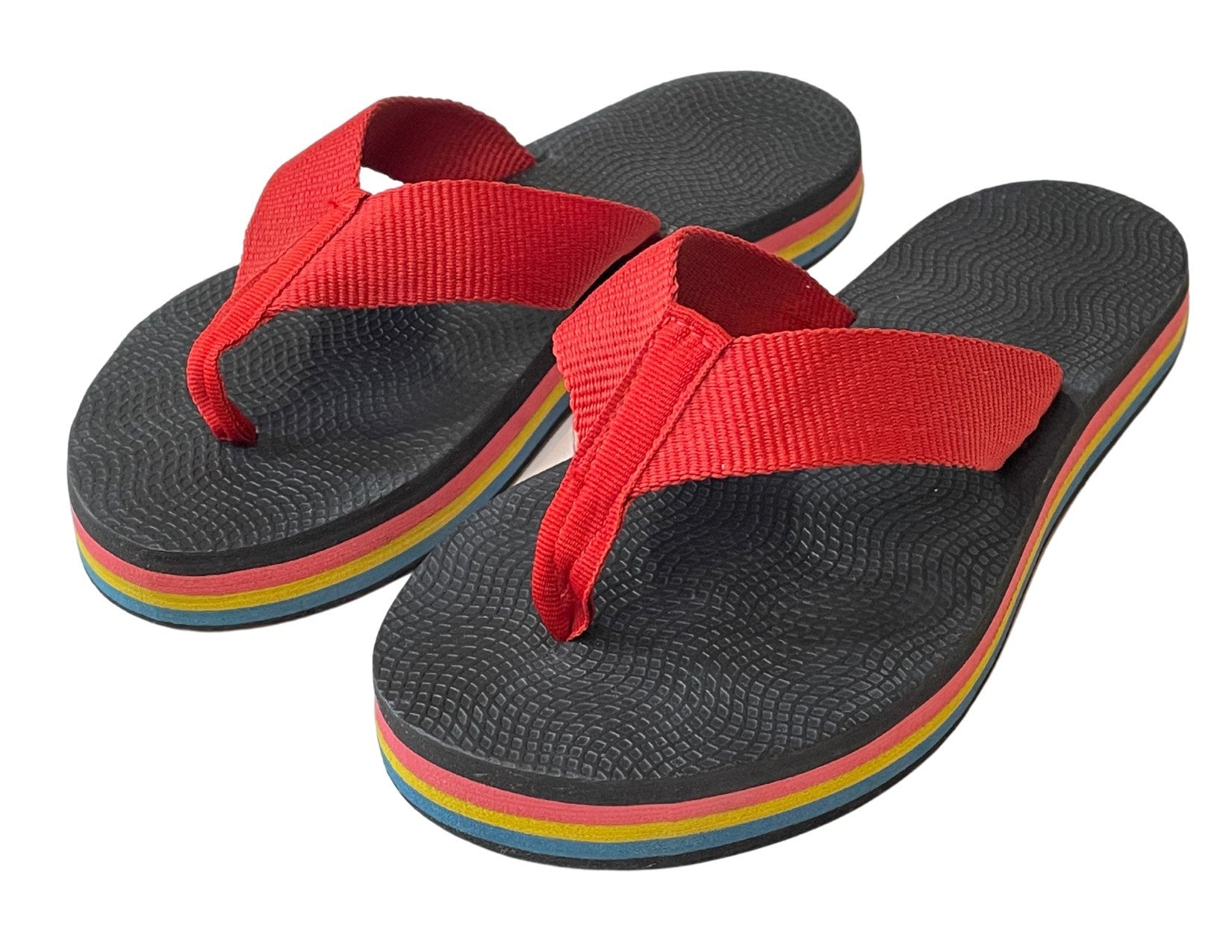 80s Who Sells Rainbow Flip Flops 1980's Flip Flops Hotsell