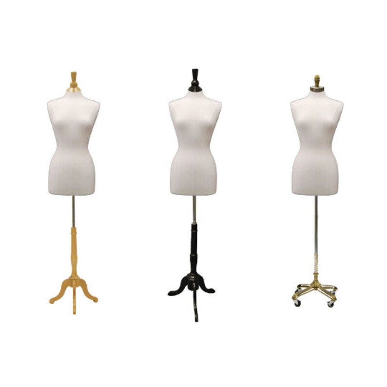 Female Adult Dress Form Mannequin Pinnable White Linen Torso Etsy