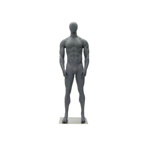 Men's Stylish Abstract Dark Gray Full Body Mannequin MG004 