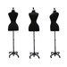 Adult Female Wasp Waist Black Dress Form Mannequin Pinnable Torso with Base #FH02 