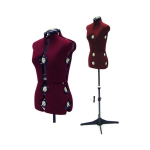 Adult Female Adjustable Dress Form Sewing Mannequin Fabric Torso with 12 Adjustment Dials #FH-2-8