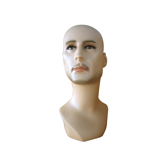 Fiberglass Male Mannequin Head Bust For Wig,Sunglass/ Hat Display Fast  Shipping