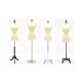 Adult Female Off White Pure Linen Pinnable Dress Form Mannequin Torso with Base #F2468L 