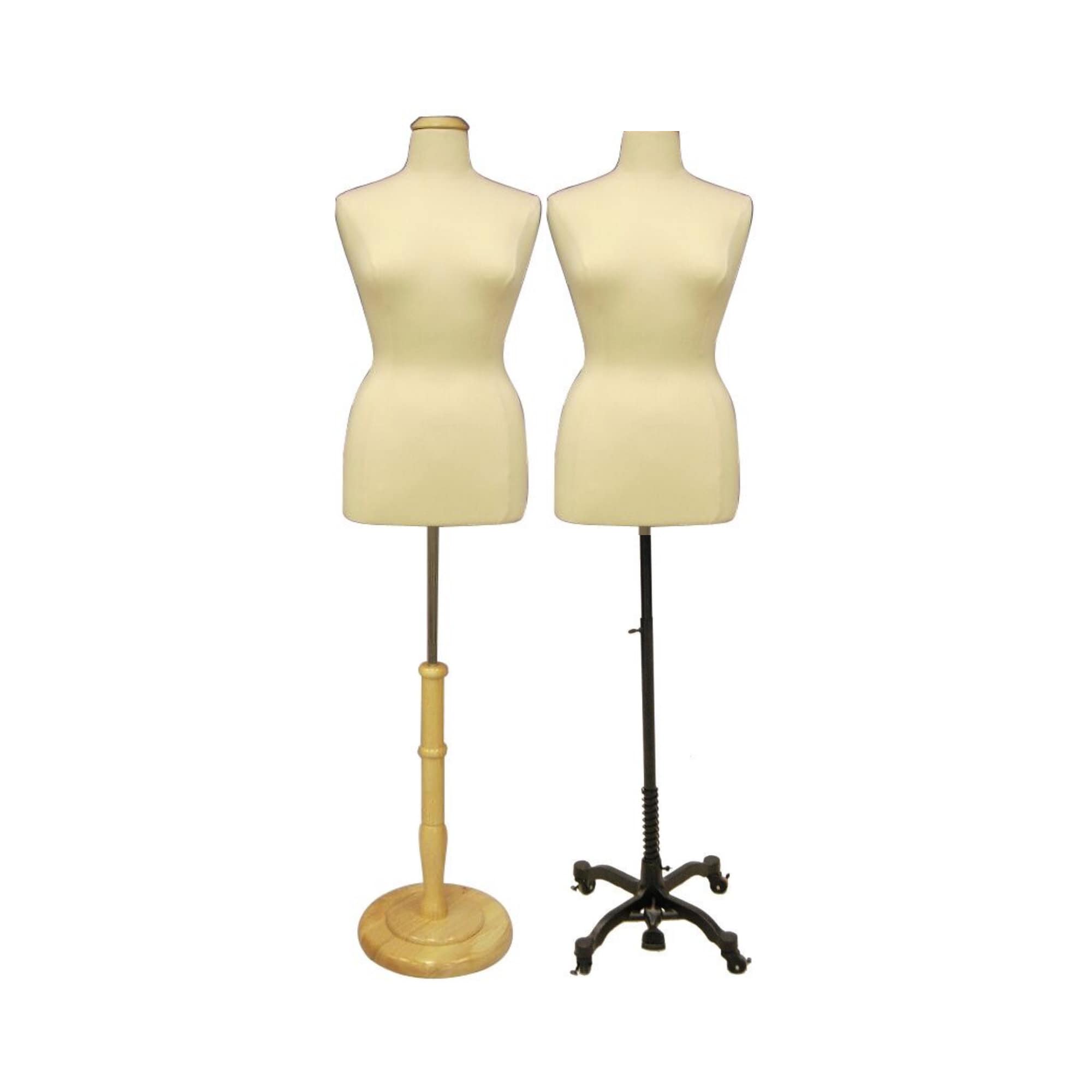 Adult Female Off White Pure Linen Pinnable Dress Form Mannequin Torso