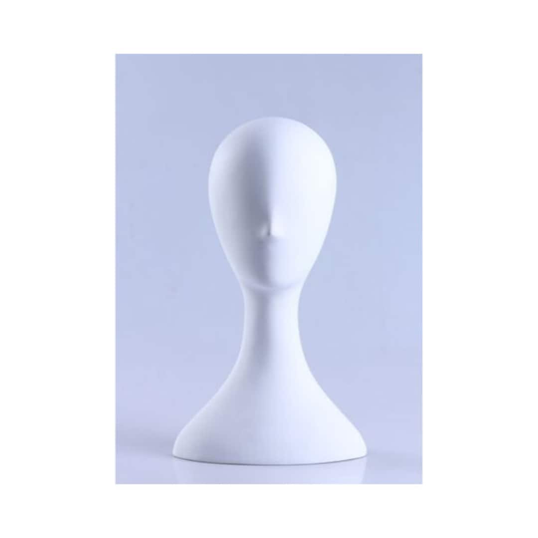 Adult Matte White Female Faceless Fiberglass Fashion Mannequin Head with  Hand