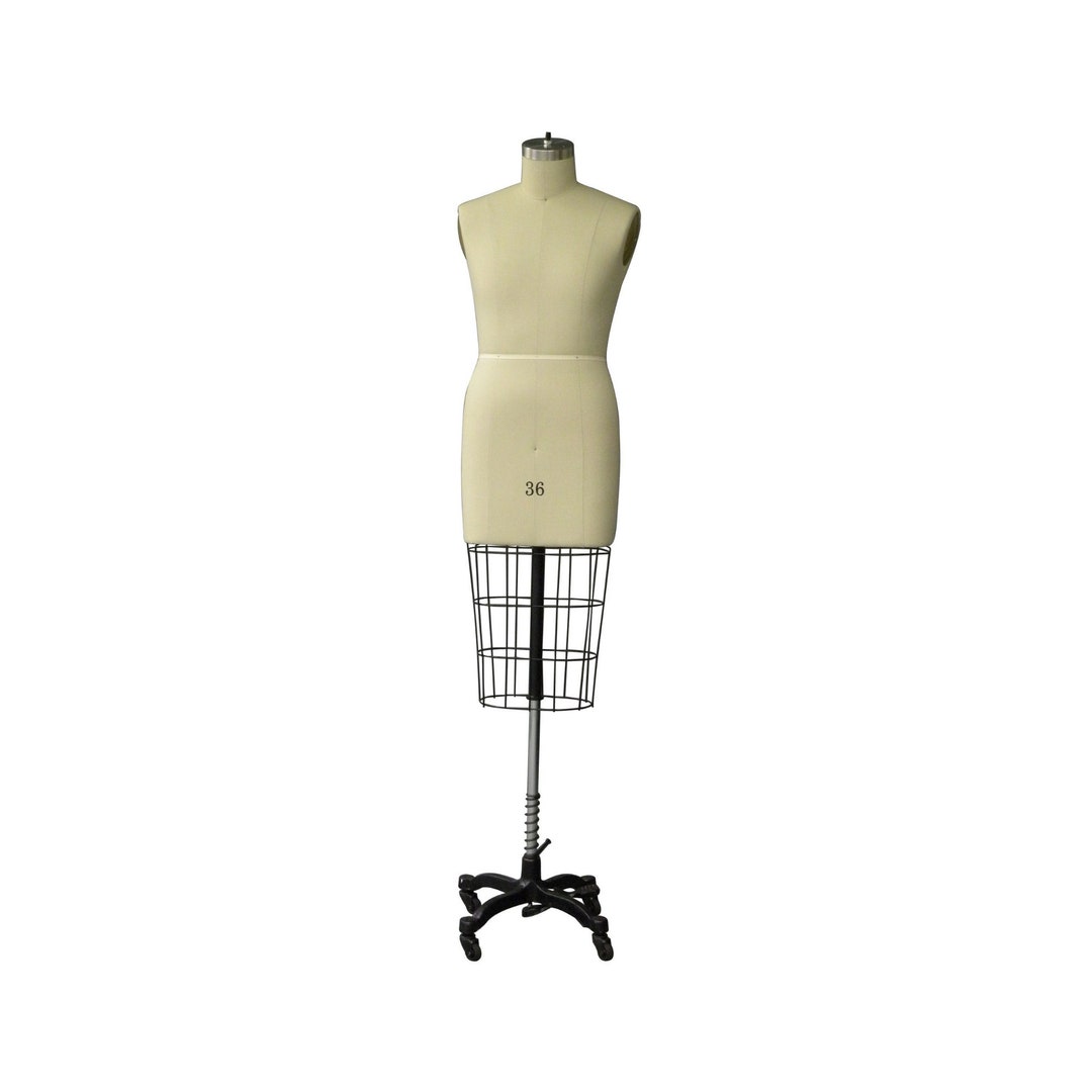 Adult Female Full Body Professional Tailoring Dress Form Pinnable Linen  Mannequin With Right Arm and Padding Kit 601-FULL 