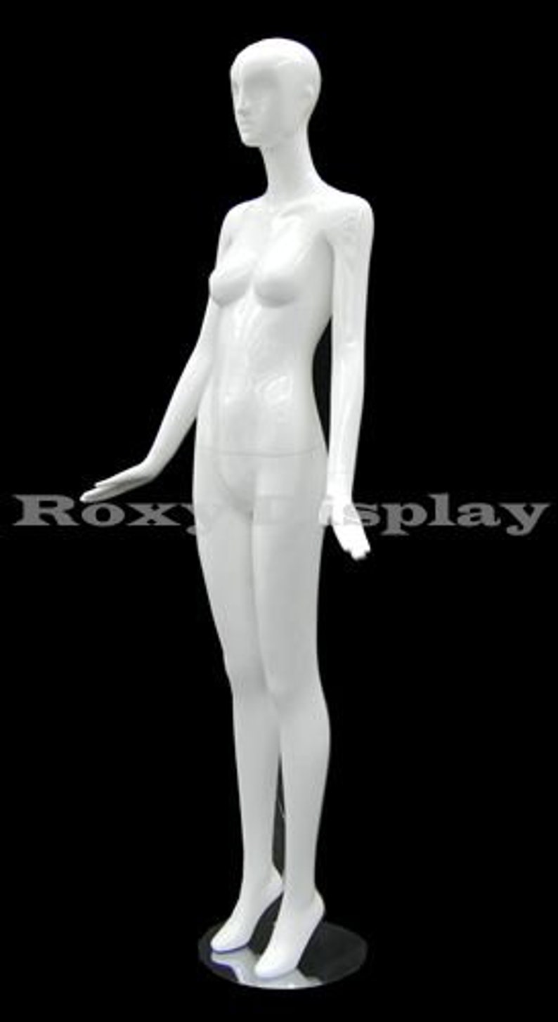 Ladies Glossy White Full Body Women's Abstract Mannequin Etsy