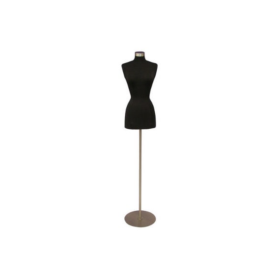 18//20 Off White Premium Fully Pinnable Womens Dress Form Female Mannequin Plus Size Dress Form Torso with Round Metal Base and Neck Cap