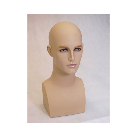 Realistic Face Fiberglass Adult Female Mannequin Head with Detailed Face  Make Up (2 pack) #PH17