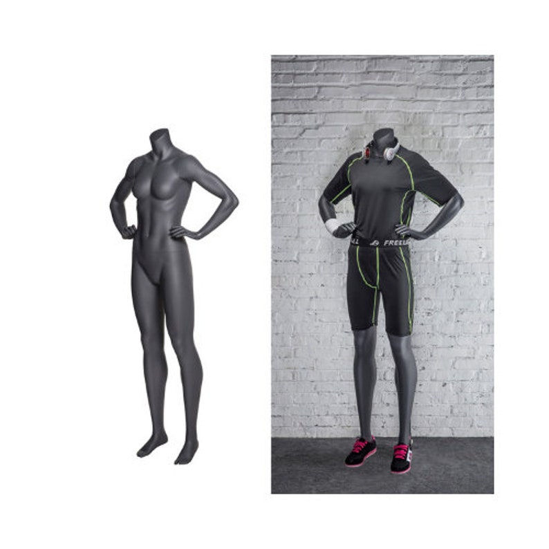 Female Sports Athletic Fitness Exercise Headless Mannequin With Base #NI-9