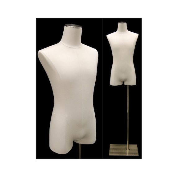 Adult Female Torso Dress Form Pinnable off White Mannequin With
