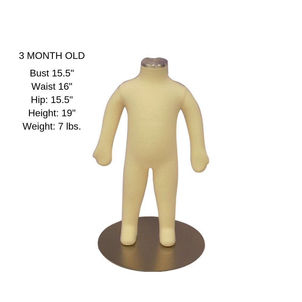 3' 2 Grey Full Body Bendable Child Mannequin