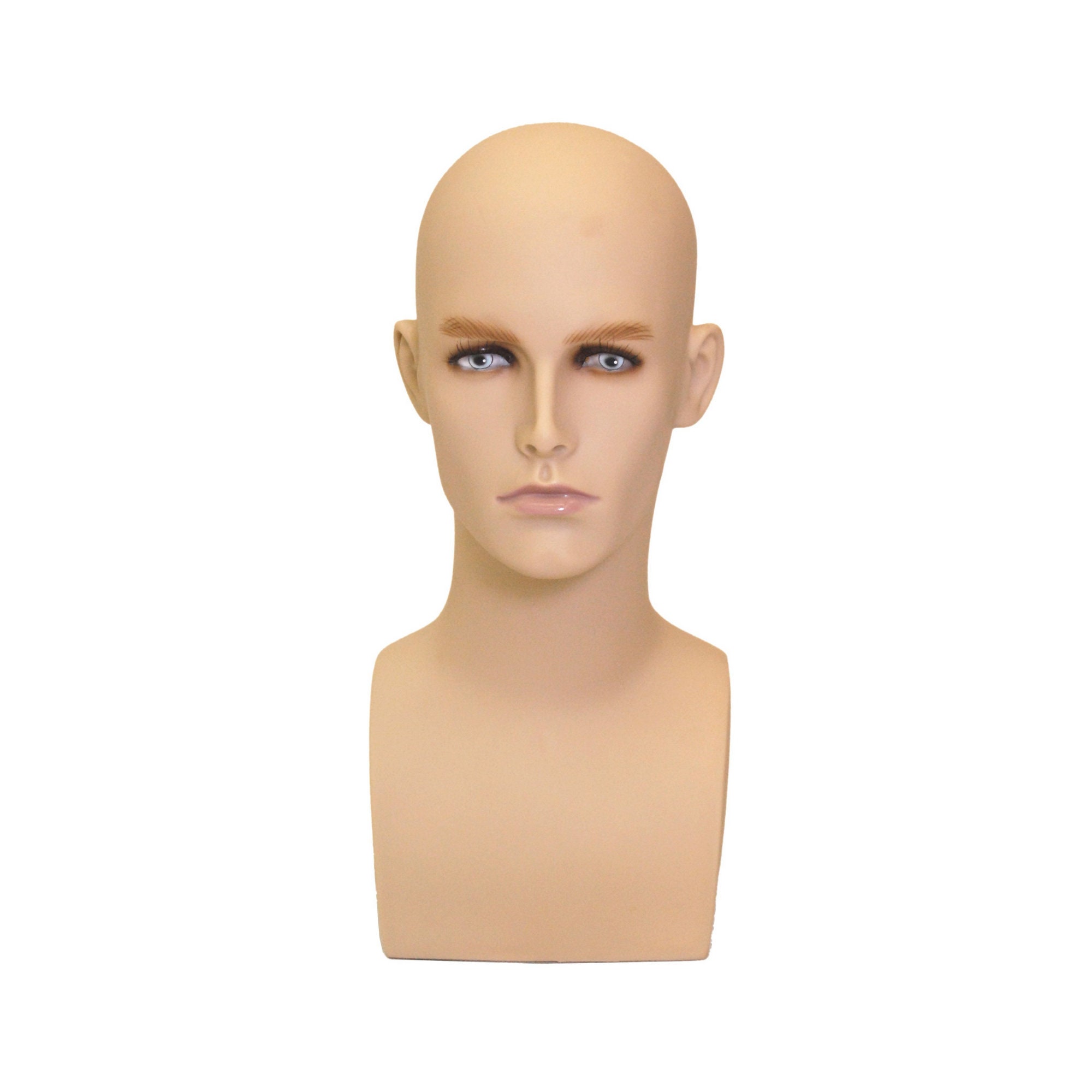 Realistic Face Fiberglass Adult Female Mannequin Head with Detailed Face  Make Up (2 pack) #PH17
