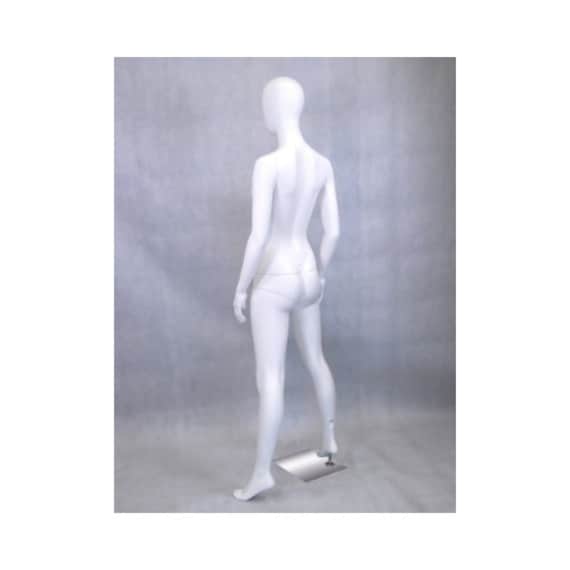 Women's Matte White Full Body Mannequin With Egg Head Round Metal Base  Included GF11W2 -  Canada