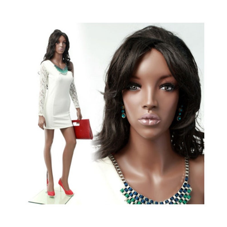 African American Women/'s Full Body Realistic Mannequin #MYA2