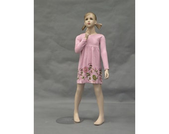 4-5 Year Old Realistic Fiberglass Child Mannequin With Molded Hair