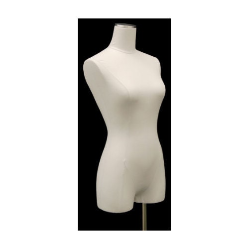 Details about   Adult Female Off White Linen Dress Form Mannequin Torso Size 6-8 with Base 