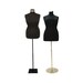 Adult Female Plus Size Black Dress Form Mannequin Pinnable Torso with Base and Neck Cap #F14/16/18/20BK 