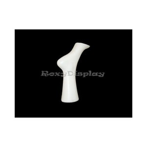 Adult Female Matte White Plastic Foot Sock Display Mannequin #5008