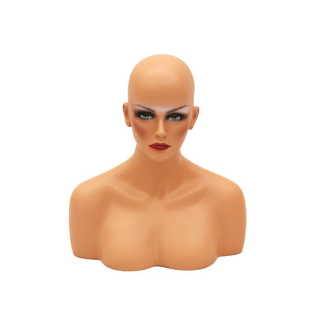 Female Mannequin Head Bust Realistic Pretty Face Female Display Head MEGAN Etsy