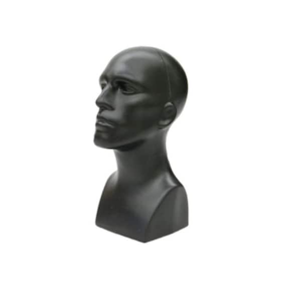 Adult Male Plastic White Mannequin Head Display 2 Pack M-WH 