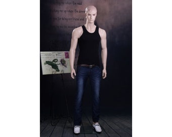 Plus Size Male Mannequin With Realistic Face and Molded Hair | Etsy