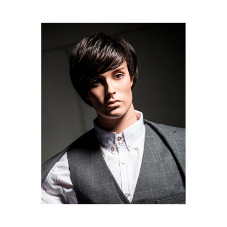Base Included #HM01 Fully Pose-able Bendable Men/'s Male Mannequin Realistic Face Flesh-tone Skin Flexible Men/'s Mannequin