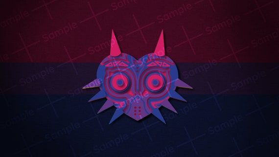 Bisexual Pride Flag Legend Of Zelda 3d Majora S Mask Etsy Uk