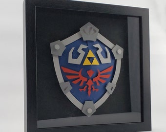 Legend of Zelda: 3D Hylian Shield Shadowbox