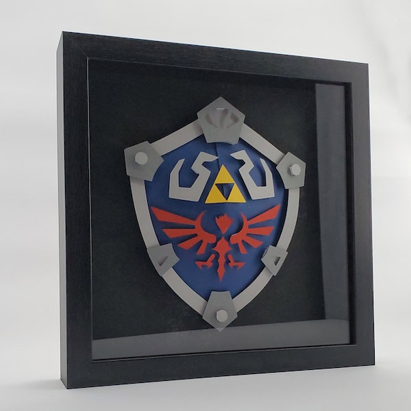 Legend of Zelda: 3D Hylian Shield Shadowbox Legend of Zelda: 3D Hylian Shield Shadowbox